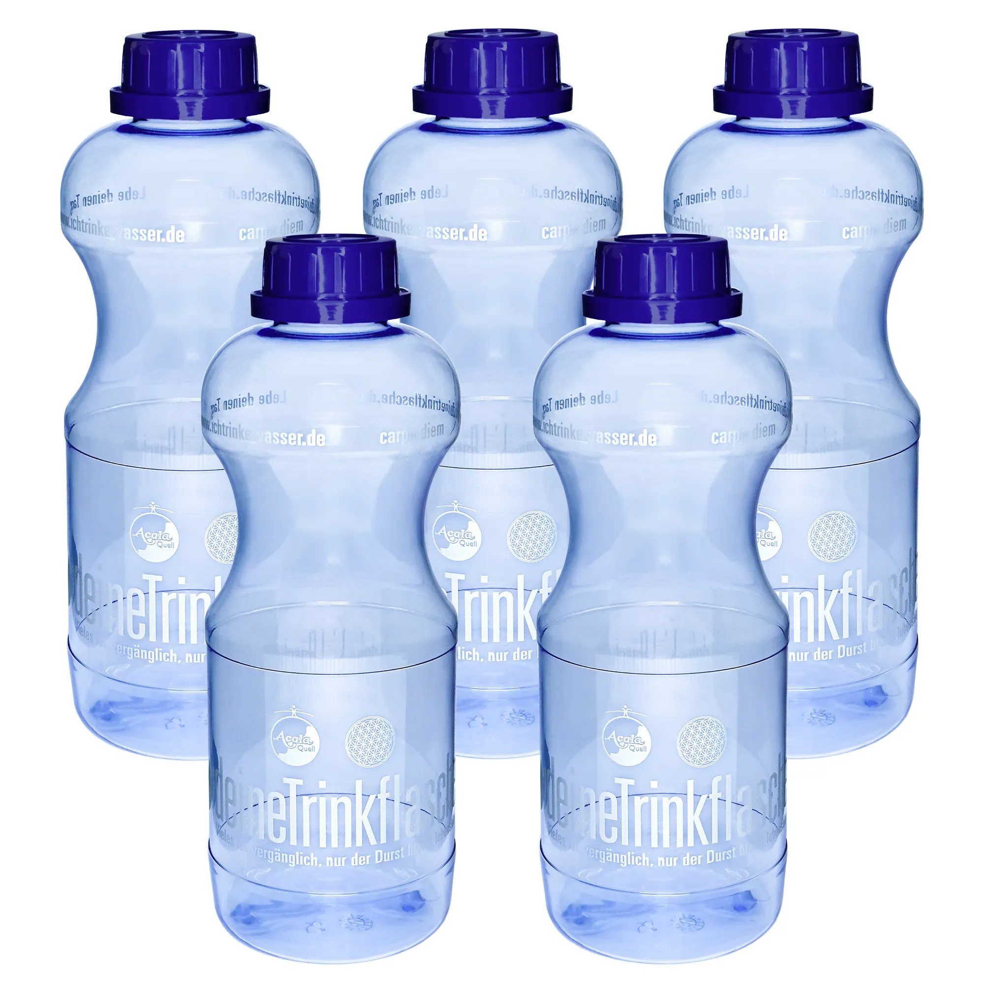 AcalaQuell Trinkflasche EVA 1,0 L aus Tritan, weichmacherfrei & lebensmittelecht