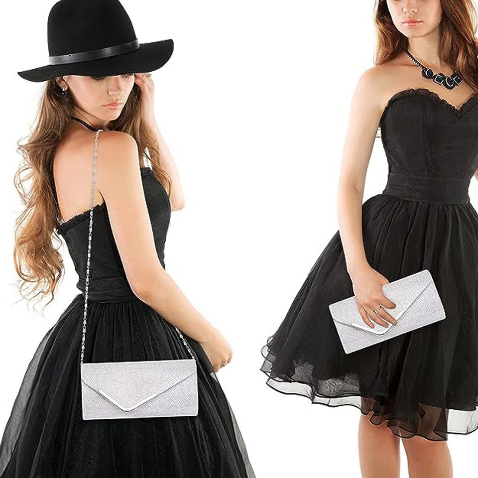 Bextsrack Abendtasche Damen Glitzer Abendtasche Umschlag Clutch Kette Abneh günstig online kaufen