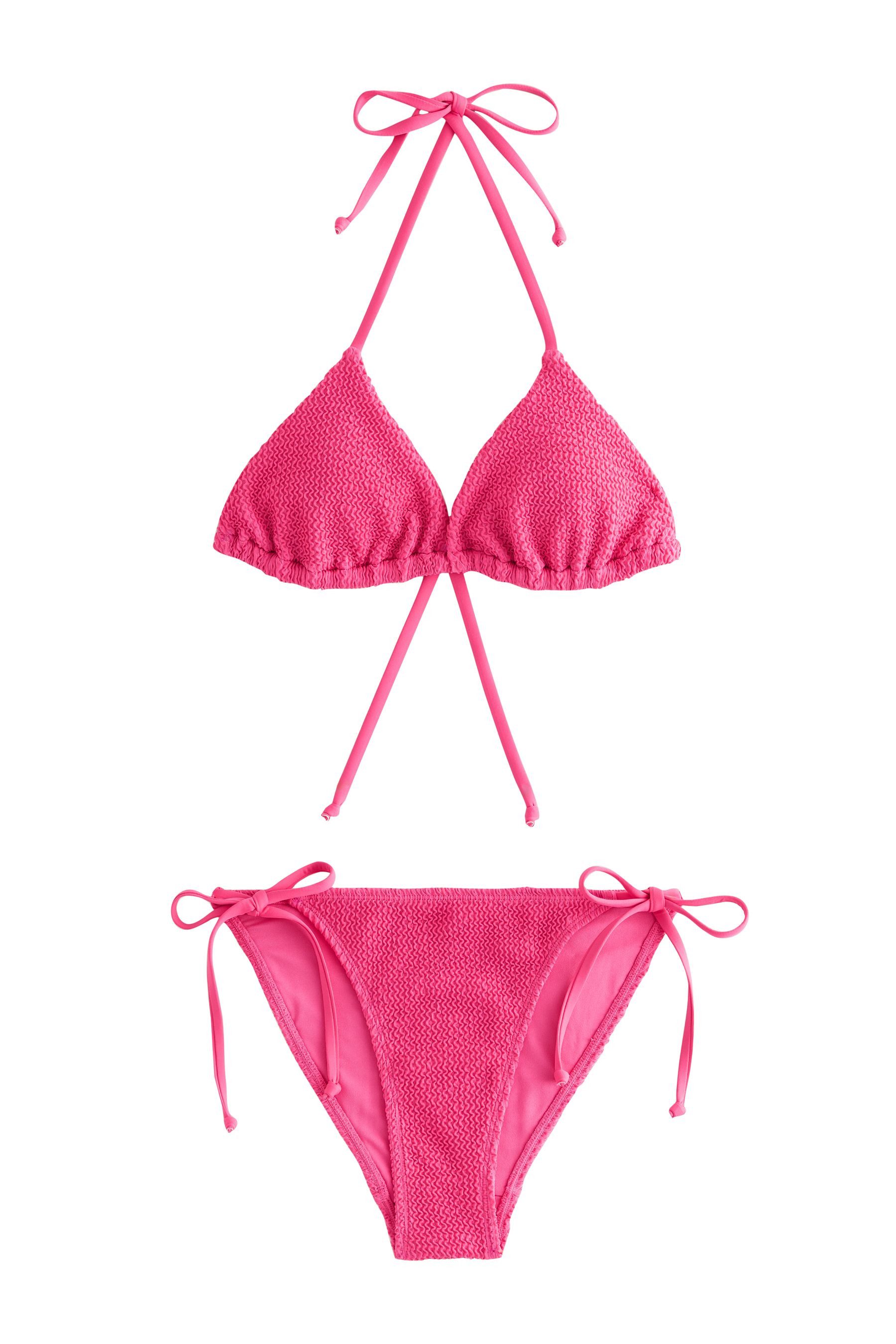 self Bikini-Hose Self. Seitlich gebundene Bikinihose, Knitteroptik (1-St)