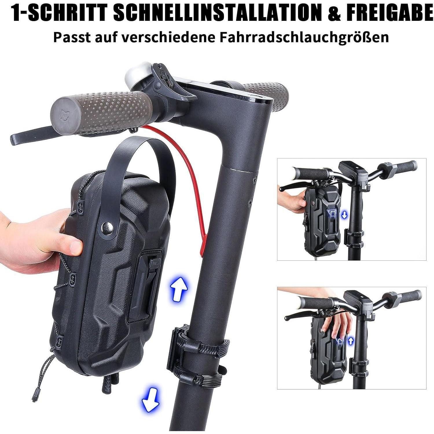 LuxusKollektion Scootertasche E Scooter Tasche wasserdicht Front Tube Bag Multicolor Drawstrings