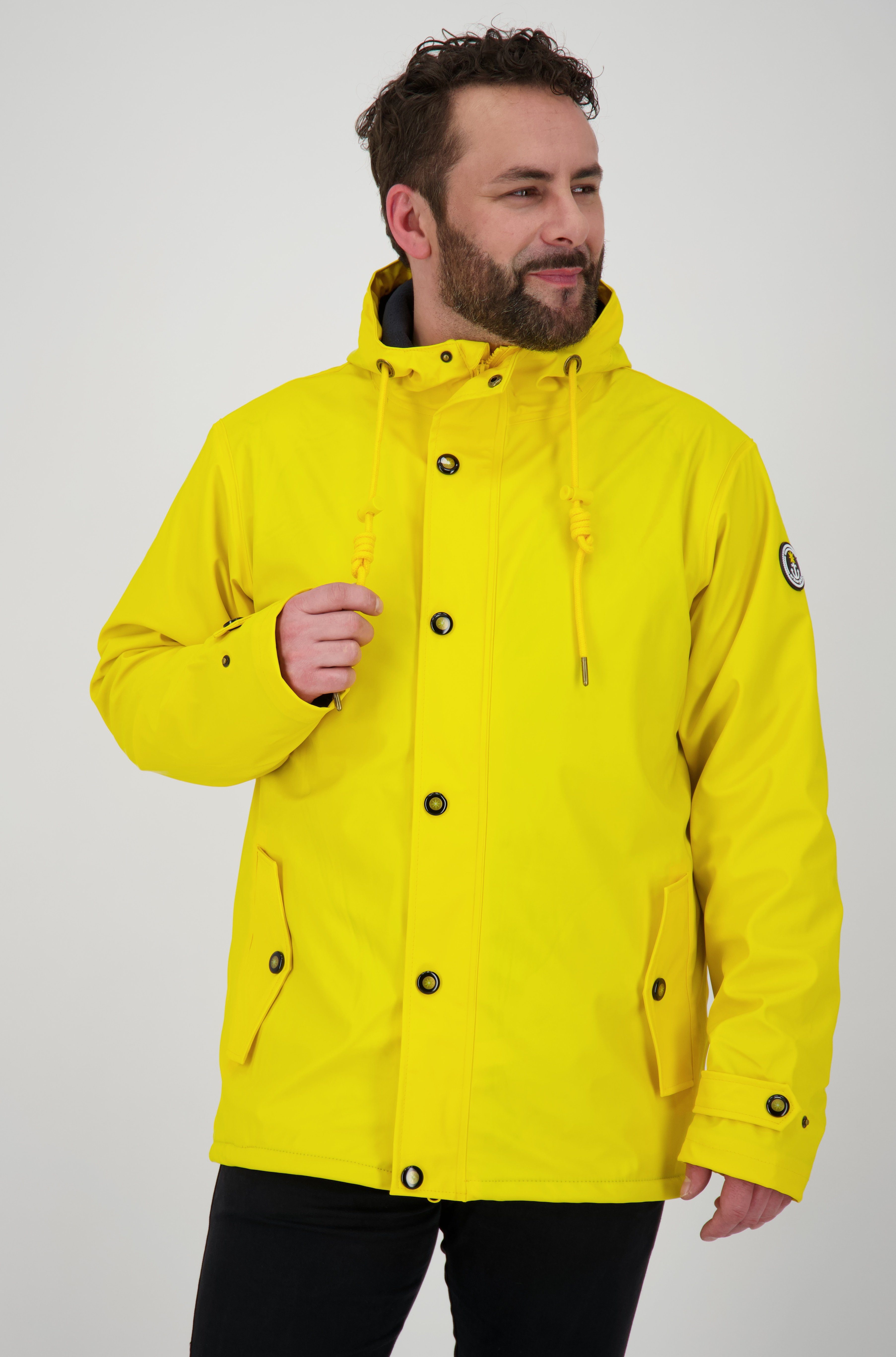 ankerglut Regenjacke Friesennerz ANKERGLUT #ankerglutreise MEN FLEECE auch in Großen Größen erhältlich. mit Kapuze und verschweißten Nähten