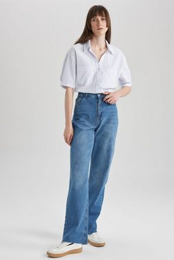 DeFacto Kurzarmhemd Kurzarmhemd CROPPED FIT
