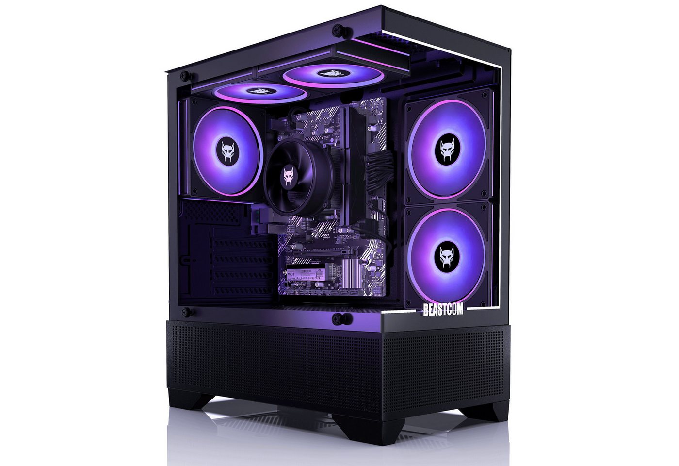 BEASTCOM Q3, Essential Gaming, Ryzen 5 3400G, Radeon RX Vega 11, 8 GB RAM Gaming-PC (AMD AMD Ryzen 5 3400G, Radeon RX Vega 11, 8 GB GB RAM, 512 GB SSD, Aktive Luftkühlung)