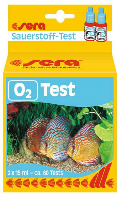 Sera Aquarium-Wassertest sera Sauerstoff-Test (O2) Wassertest für Aquarium und Teich