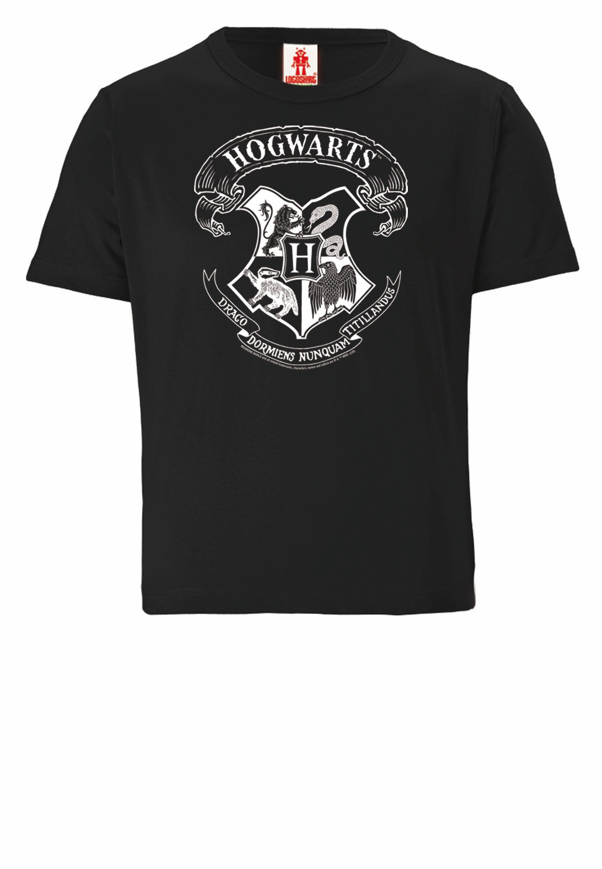 LOGOSHIRT T-Shirt Harry Potter – Hogwarts Logo mit lizenziertem Print