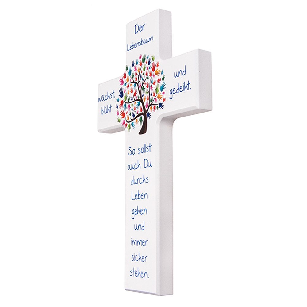 Fritz Cox Hängedekoration Kinder- Holzkreuz 'Lebensbaum' günstig online kaufen