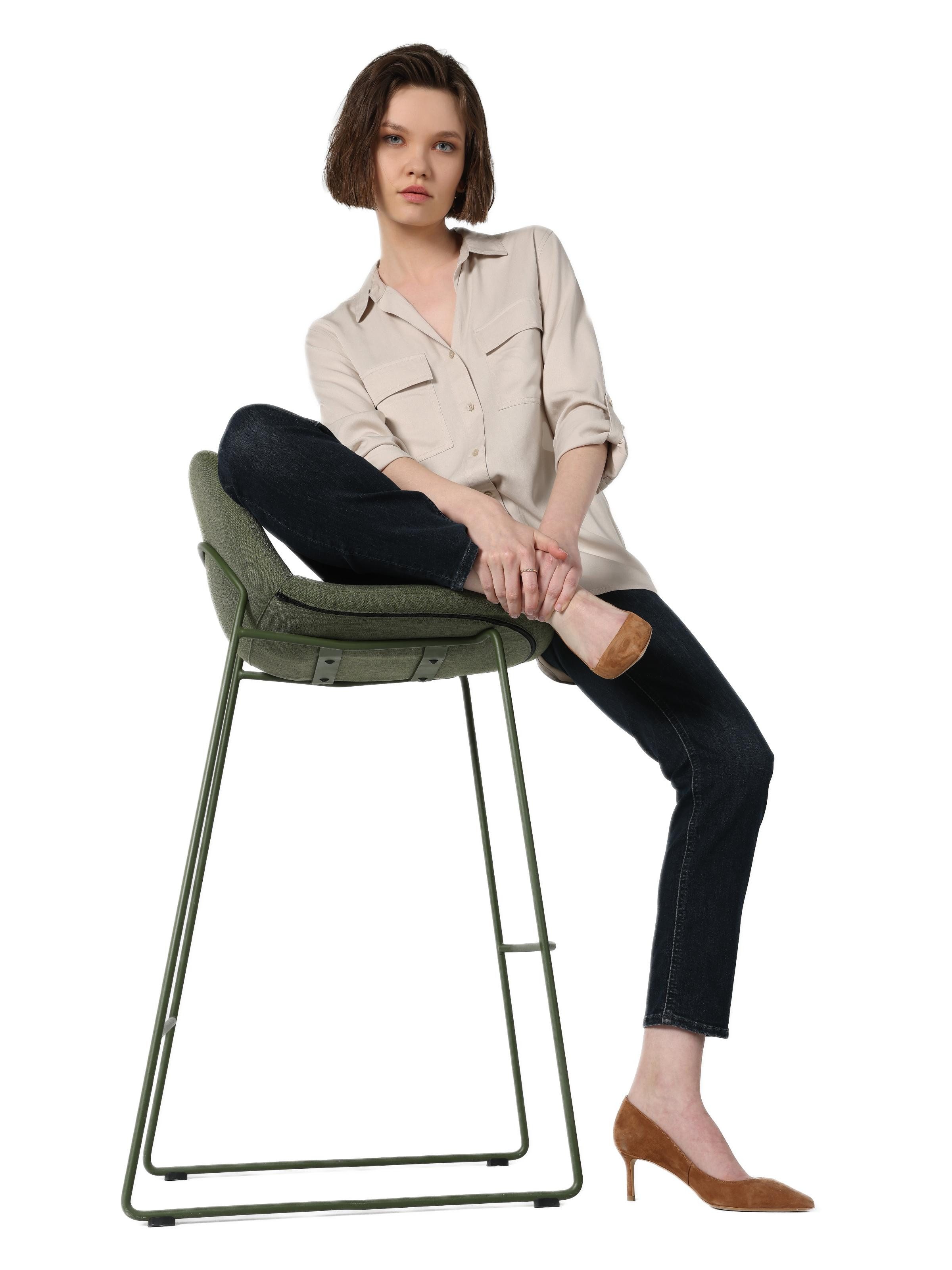 Colins Langarmhemd Longsleeve Damen Shirt, Langarmshirts günstig online kaufen