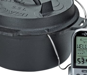 Küchenprofi Feuertopf BBQ Dutch Oven Gusseisen, 5,5L, Gusseisen