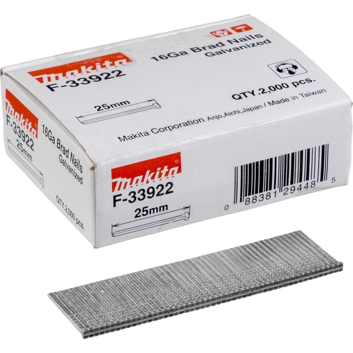 Akku-Multifunktionswerkzeug Makita Stauchkopfnagel 1,6x25mm F-33922 2000 pcs.