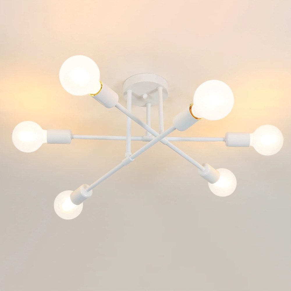 Daskoo Hängeleuchte E27 LED Deckenlampe 6 günstig online kaufen