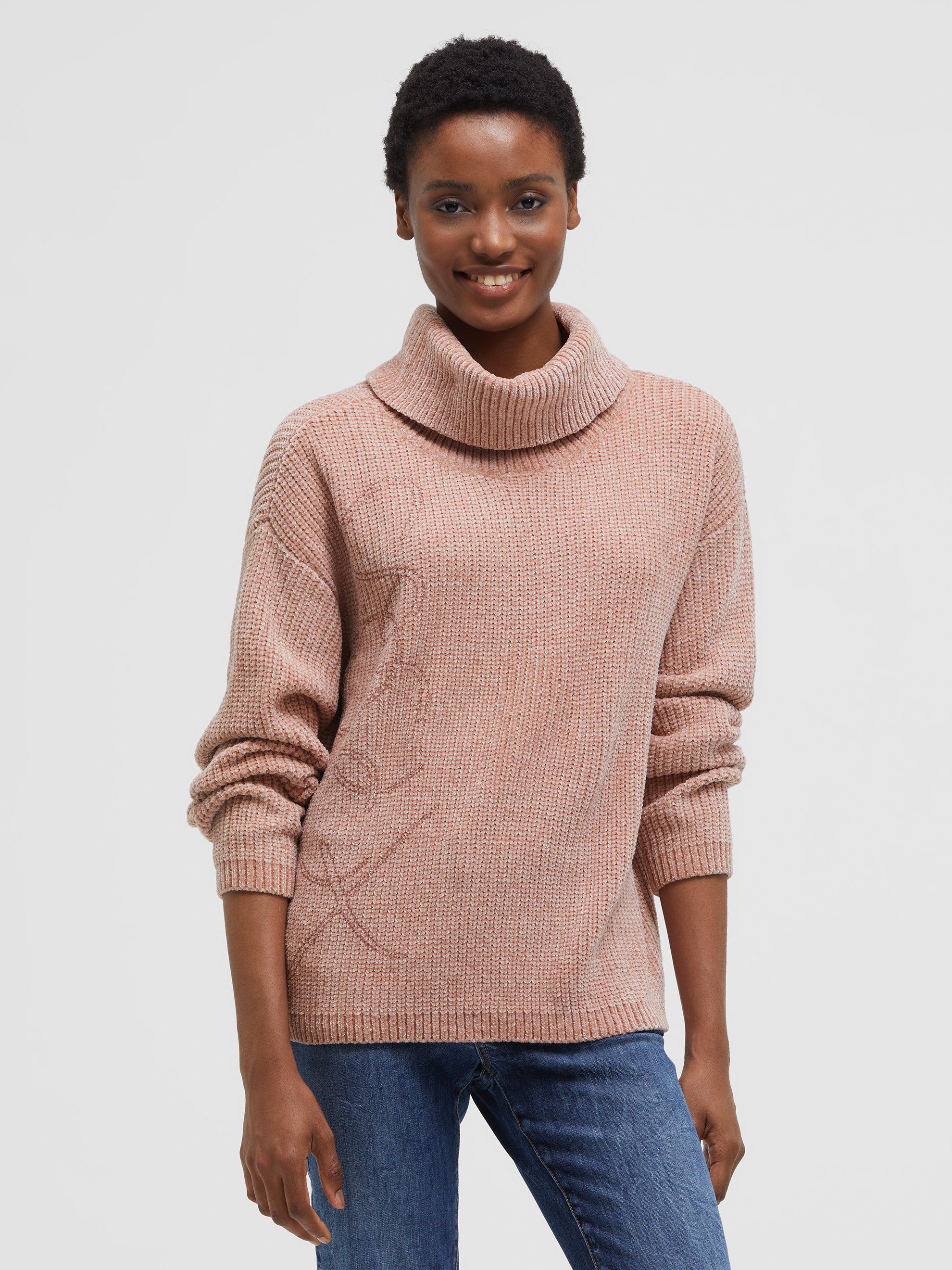 SOCCX Rollkragenpullover mit weicher Haptik
