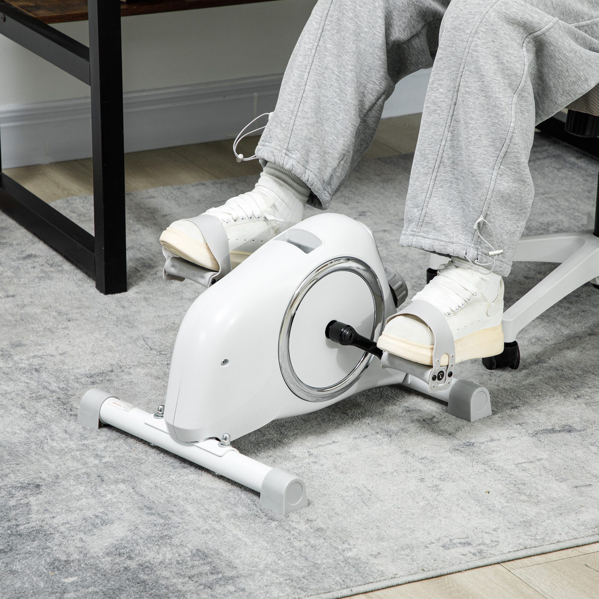 SPORTNOW Heimtrainer Pedaltrainer mit 8 verstellbarem Magnetwiderstand & LCD-Display (1-tlg., Arm- und Beintrainer), für zuhause Trainingsgerät