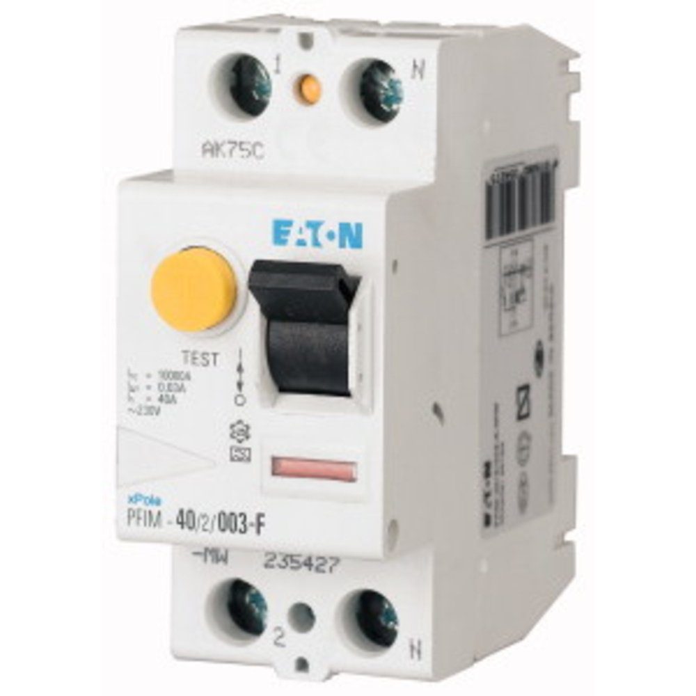 Sicherheitsrelais Eaton 187450 PFIM-40/2/003-G/F FI-Schutzschalter für Mischfrequenzen G