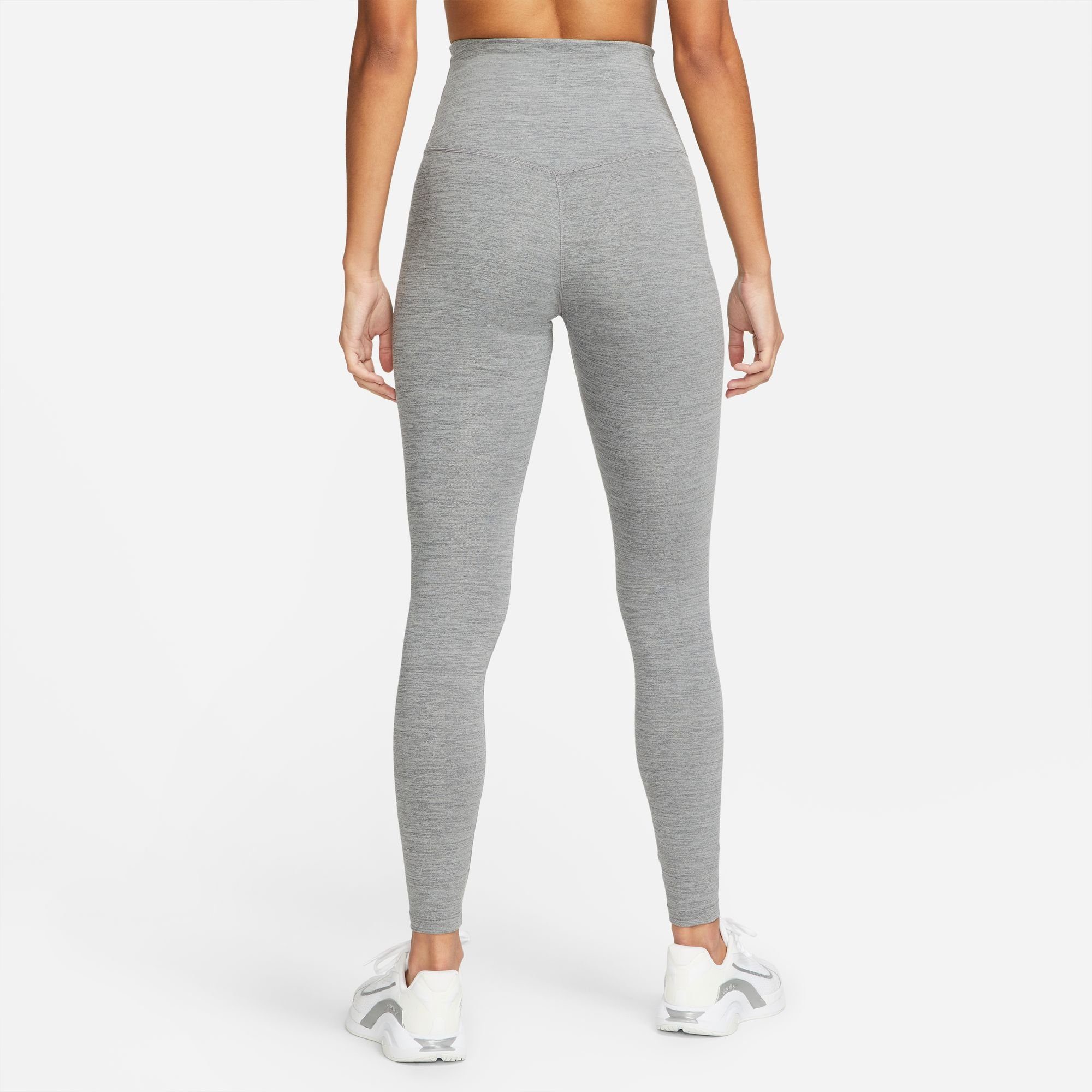 WOMEN'S Nike Trainingstights LEGGINGS IRON GREY/HTR/WHITE HIGH-RISE ONE