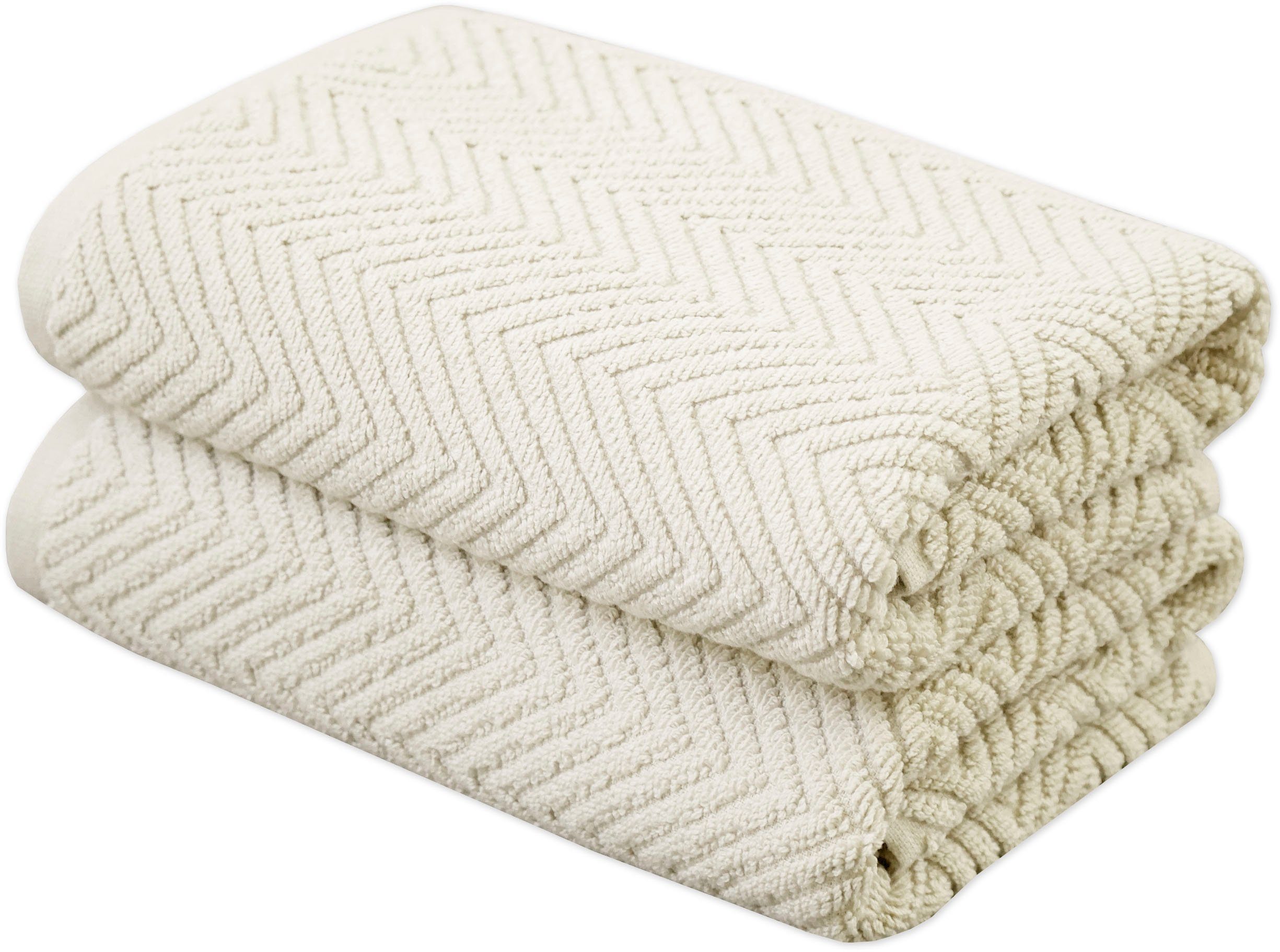 framsohn frottier Ocean Handtücher Bauschzwirn Österreich, beige-naturweiß-natur in (2-St), gedrehter Bio Frottier mit Handtücher, hergestellt Kordel