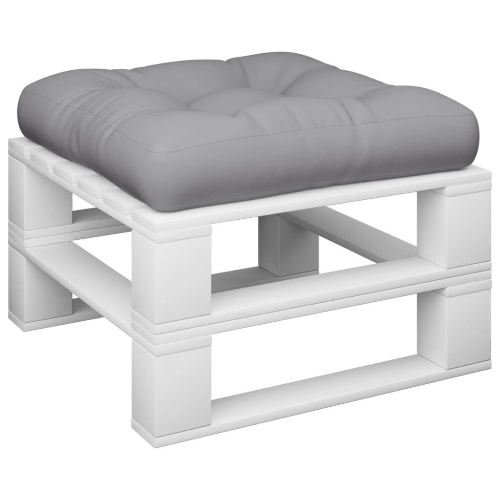 vidaXL Sitzauflage Palettenkissen Grau 50x50x12 cm günstig online kaufen