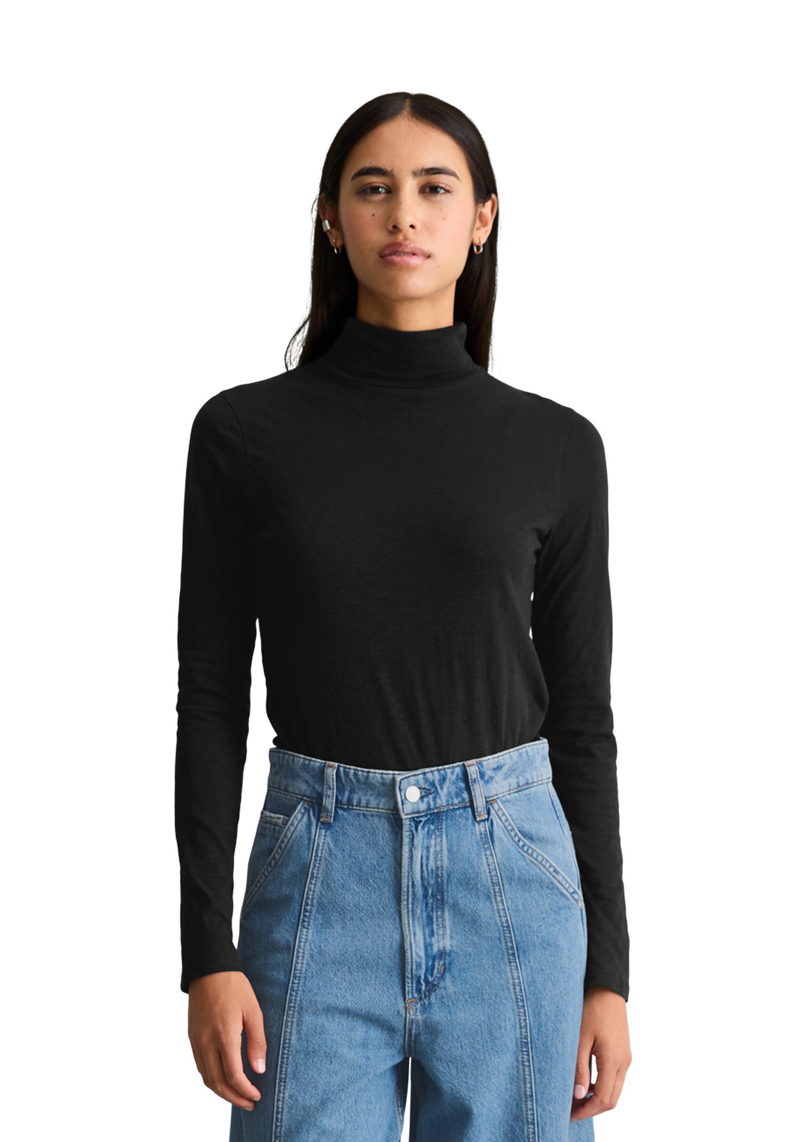 Marc O'Polo DENIM Langarmshirt aus besonders weichem Slub-Jersey