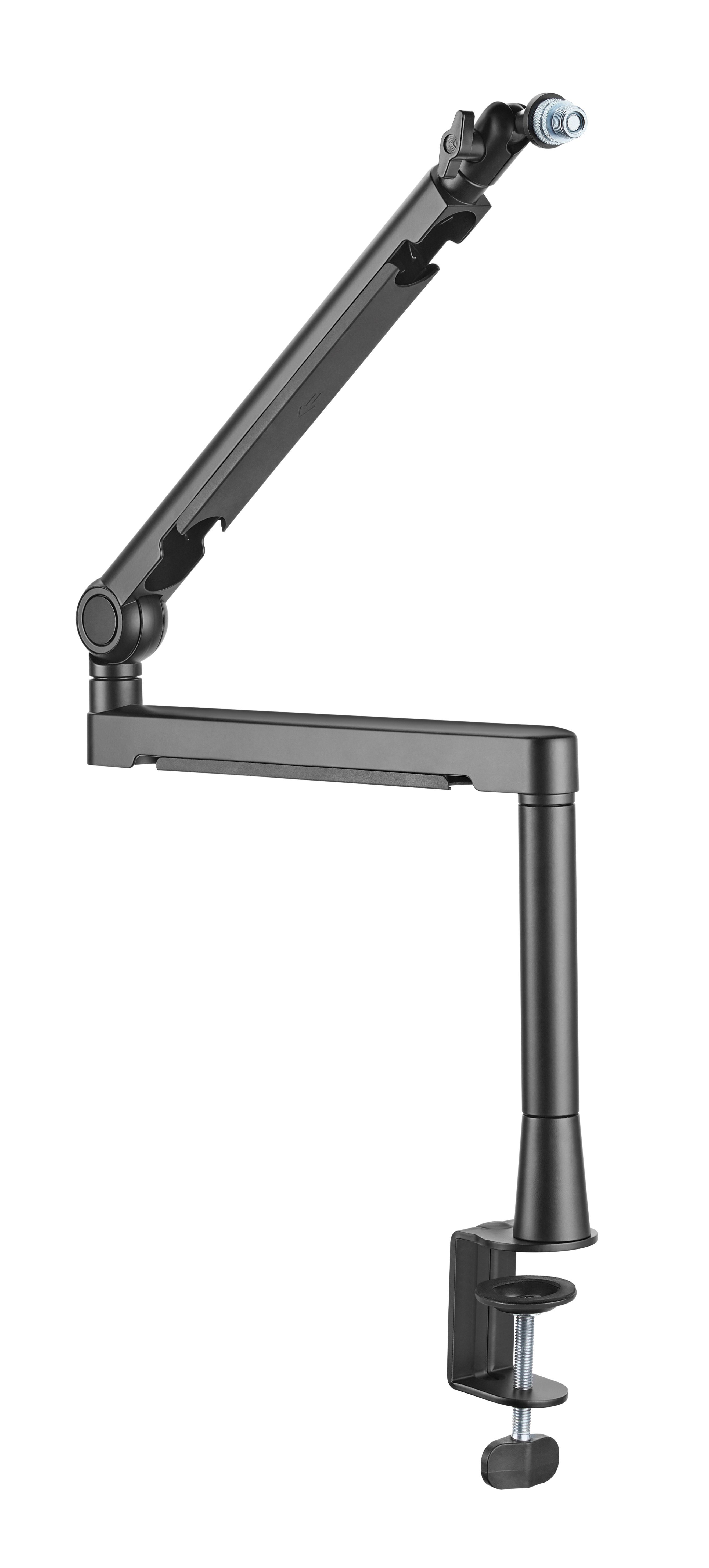 HALTERUNGSPROFI Mikrofon-Halterung HPMIC-1AL, (Aluminiumarm, Drehbar, Neigbar, Schwenkbar)