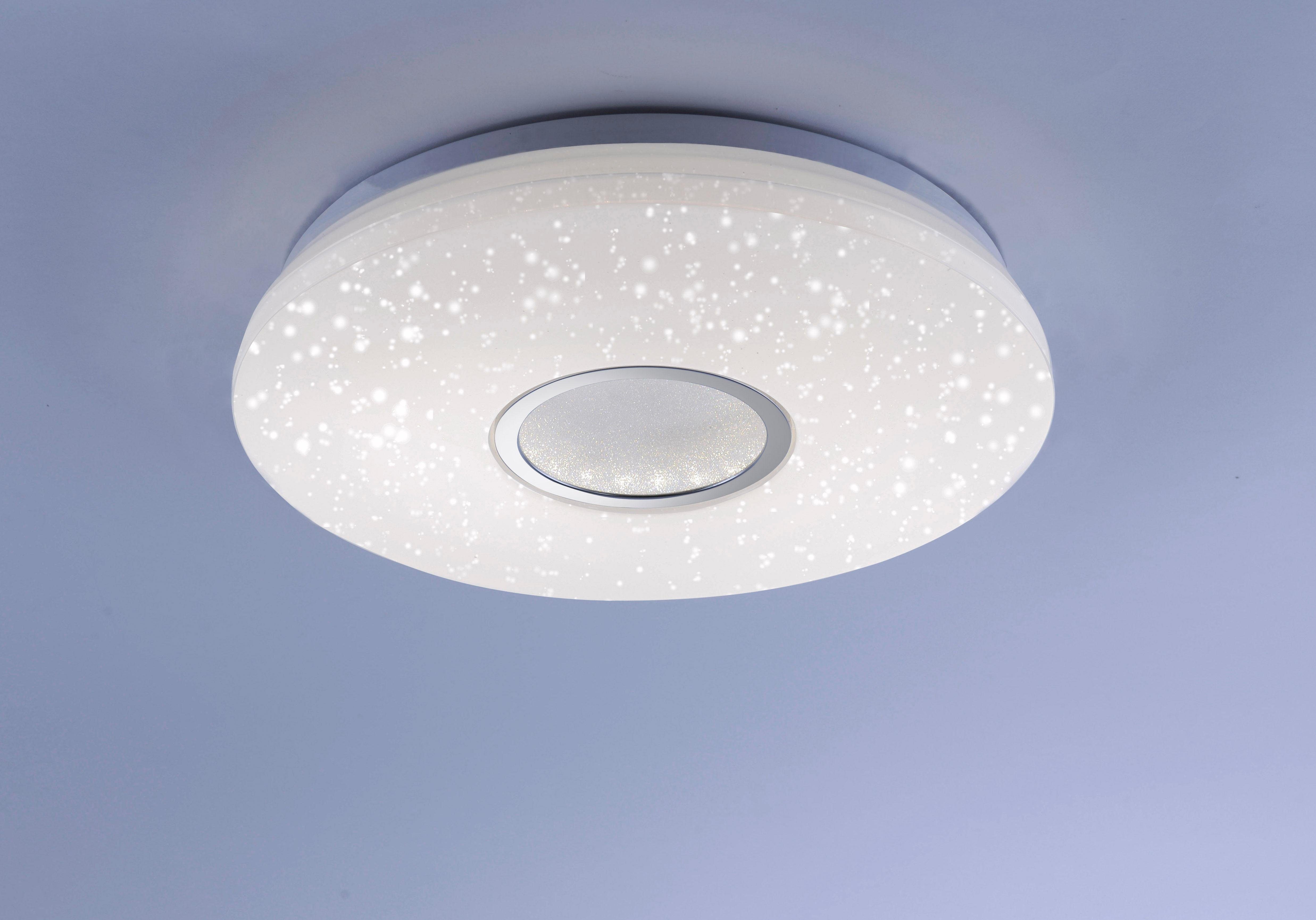 JUST LIGHT Deckenleuchte JONAS, Dimmfunktion, Memoryfunktion, mehrere Helligkeitsstufen, LED fest integriert, Neutralweiß, Kaltweiß, Warmweiß, Tageslichtweiß, 3-Stufen CCT - Farbtemperaturregelung, stufenloses Dimmen, IR-Fernbed.
