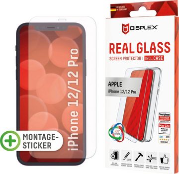 Displex DISPLEX Real Glass Panzerglas für Apple iPhone 12/12 Pro (6,1) für Apple iPhone 12, Apple iPhone 12 Pro, Displayschutzglas