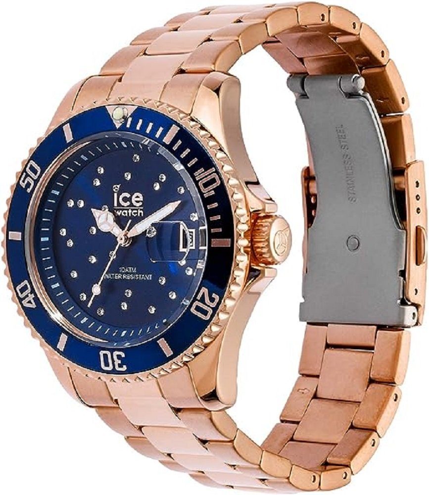 Blue - rose-gold Ice-Watch steel cosmos (Medium) ice-watch ICE Quarzuhr,