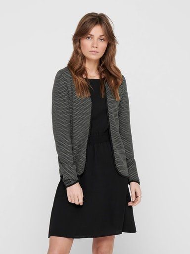 ONLDIAMOND Melange L/S Strickjacke Dark CARDIGAN ONLY LIFE JRS Grey