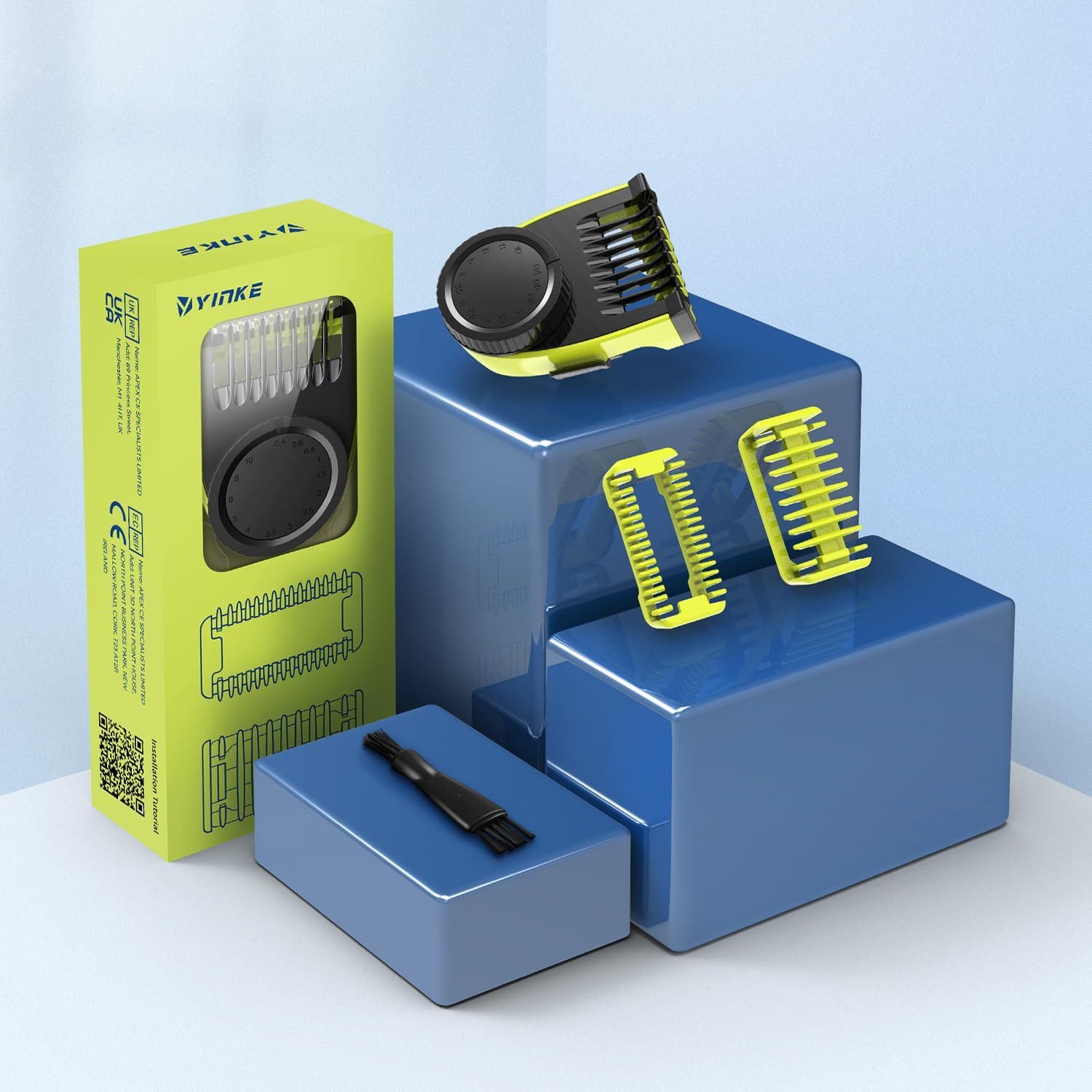 UE Stock Aufsatz Barttrimmer 2 St. 14-in-1 Trimmaufsatz Set Schutzkämme Ersatzaufsätze für Philips, für präzives Trimmen und Stylen