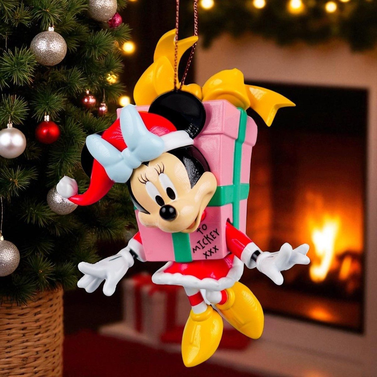 Disney Weihnachtsbaumkugel Christbaumfigur by Disney 3D Minnie Mouse + Geschenk Weihnachtskugel
