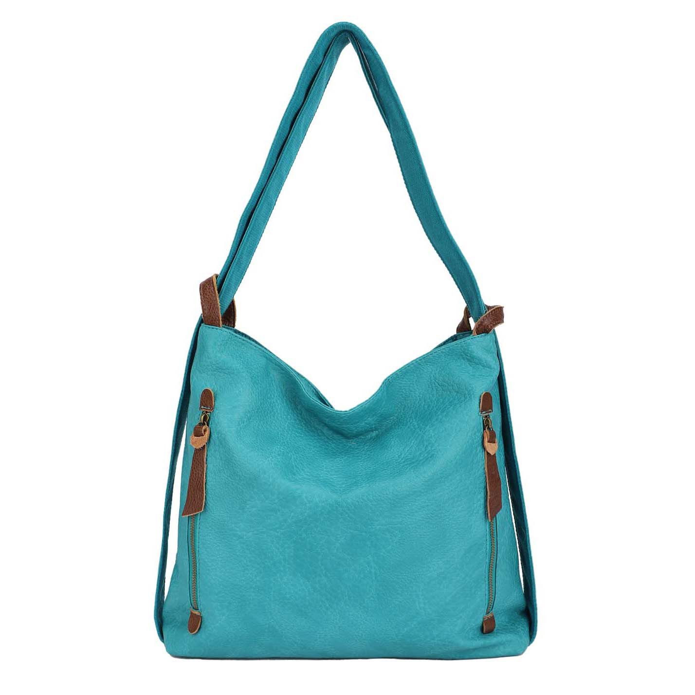 Schultertasche Damen Rucksack Handtasche Schultertasche
