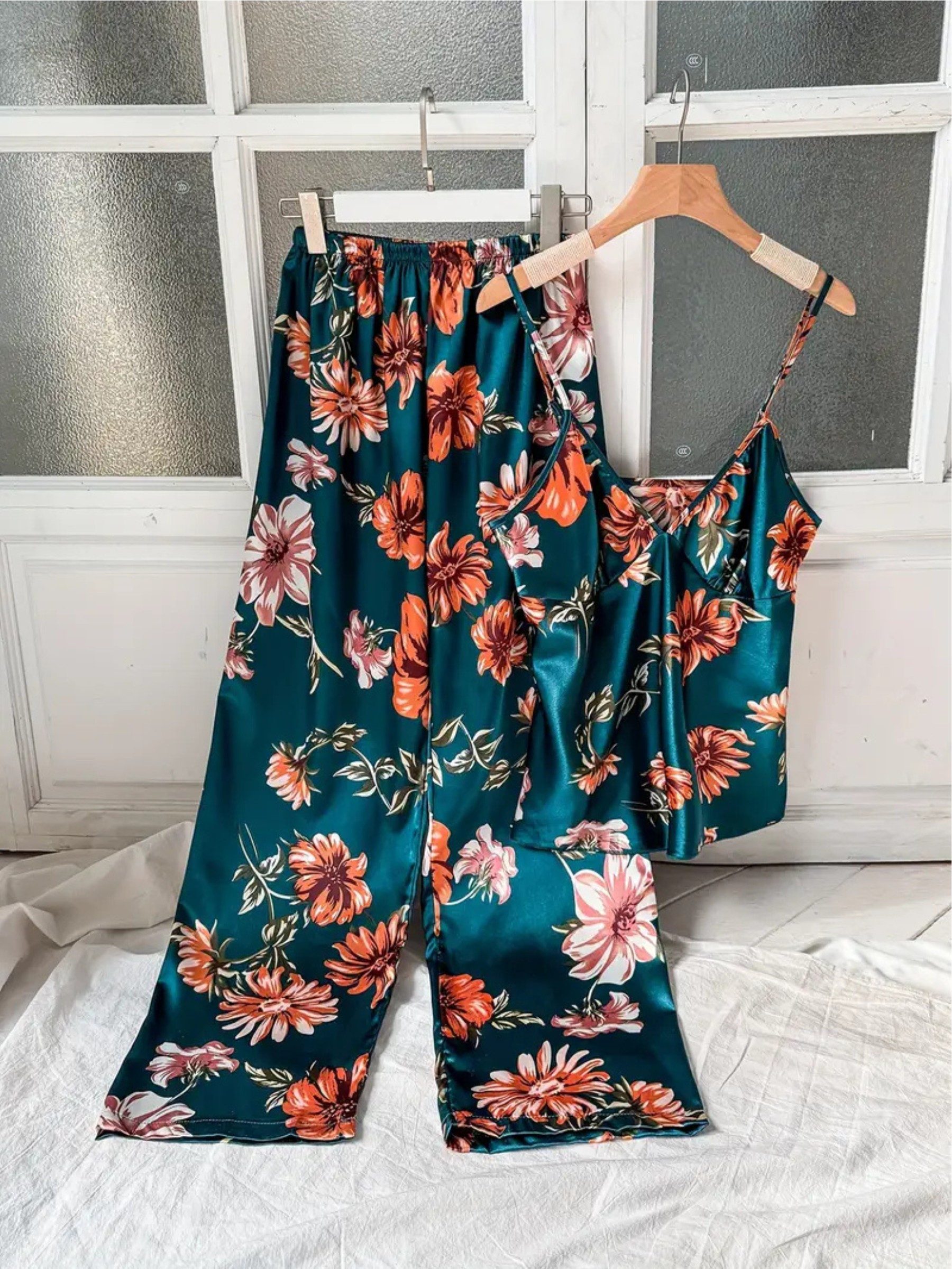 Elegant Love Schlafanzug Satin Pyjama Set günstig online kaufen