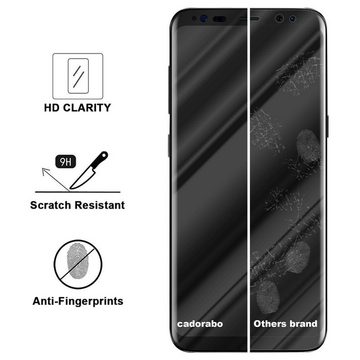 Cadorabo Schutzfolie Samsung Galaxy S8, (1-St), Schutzglas Panzer Folie (Tempered) Display-Schutzglas mit 3D Touch