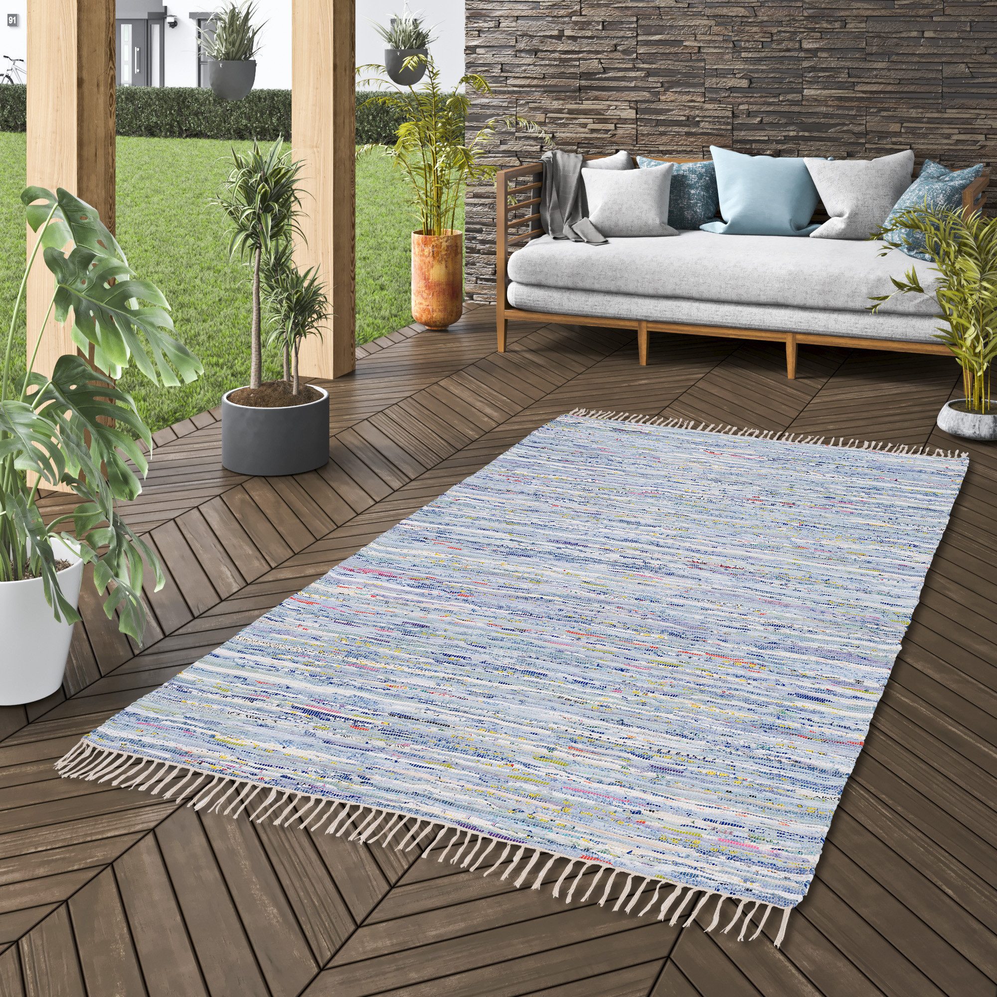 Pergamon Designteppich Baumwolle Natur Teppich Jolly günstig online kaufen