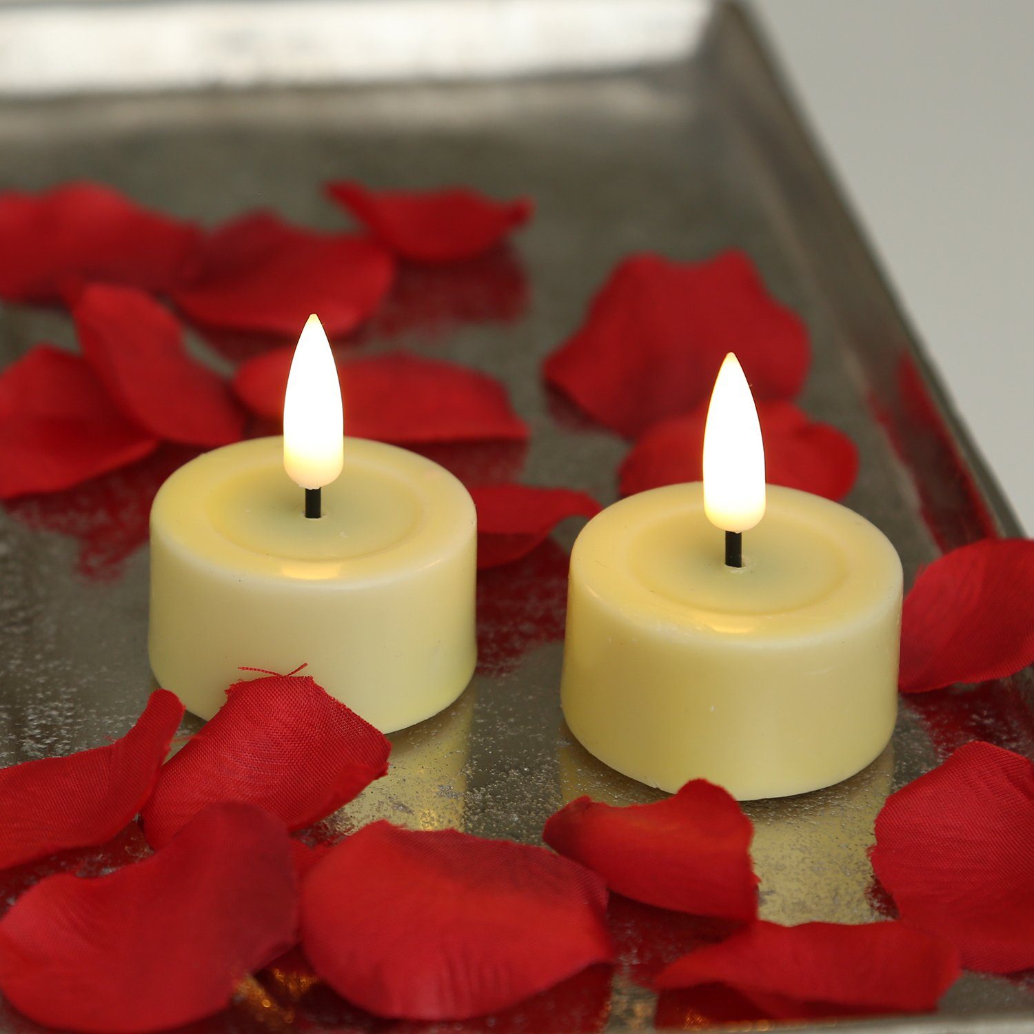 Deluxe Homeart LED-Kerze LED Teelichter MIA flackernd mit Batterie D: 4,1cm günstig online kaufen