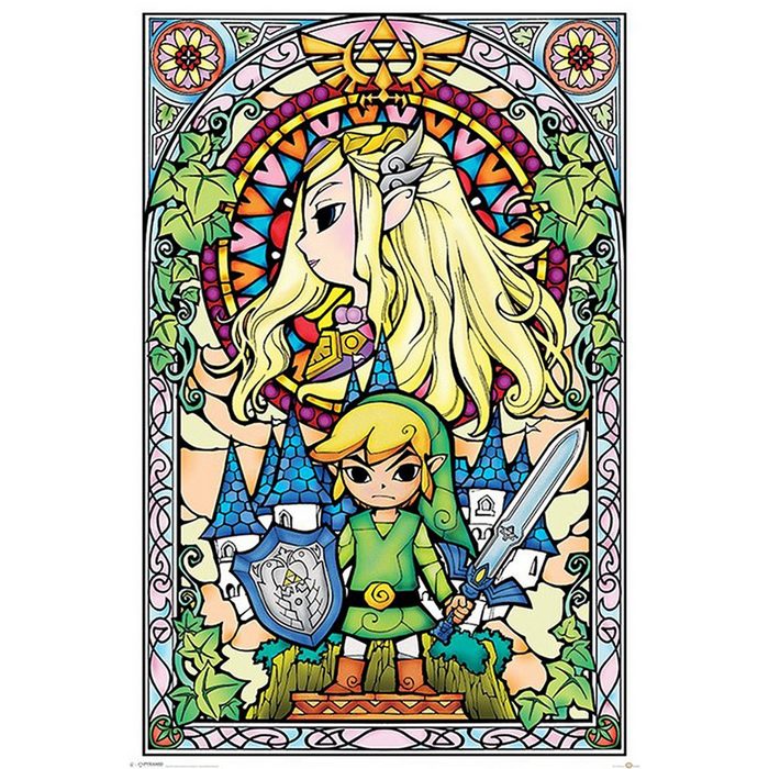PYRAMID Poster The Legend of Zelda Poster Kirchenfenster 61 x 91 5 cm