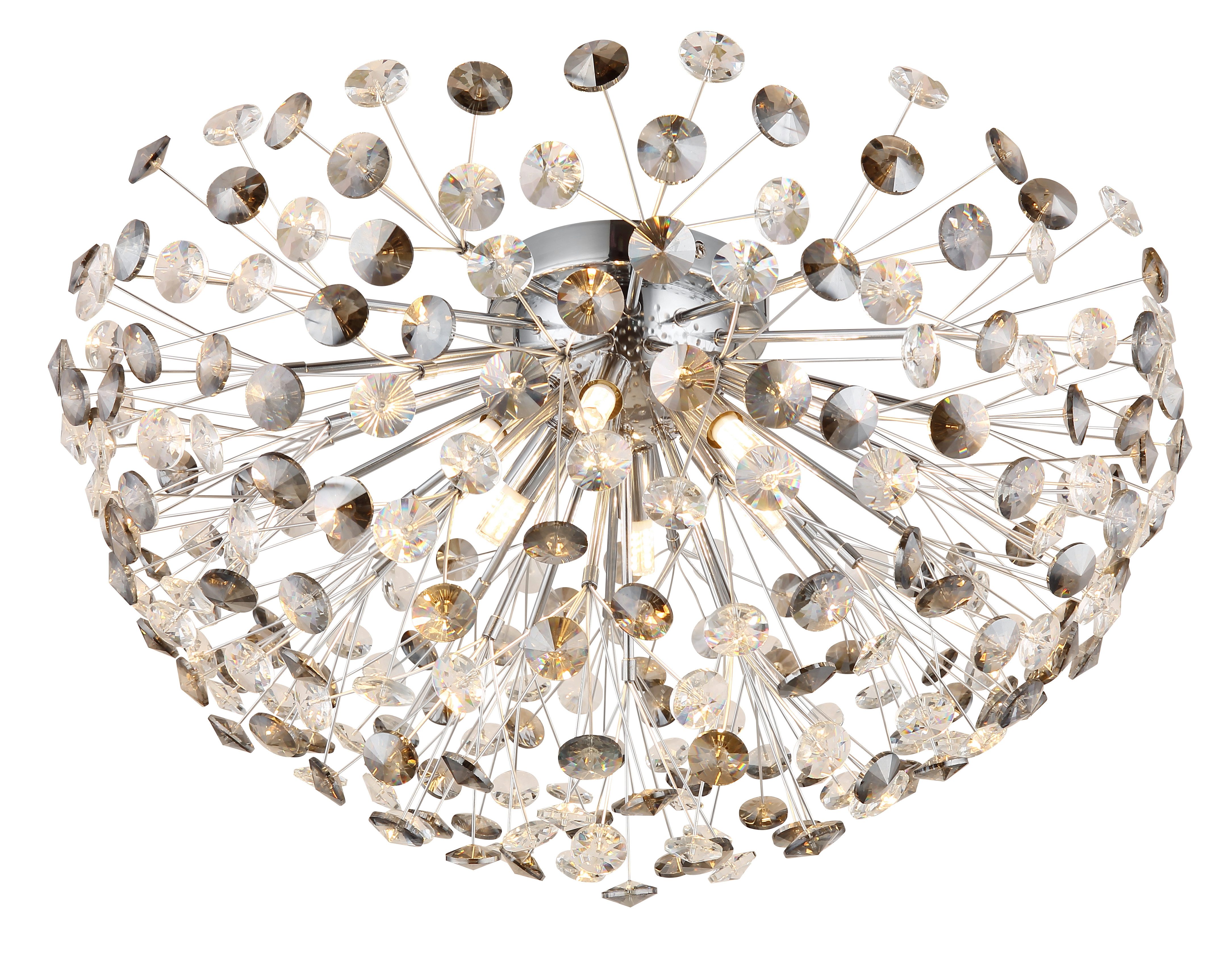 GLOBO LIGHTING Deckenleuchte KATRINA, LED fest integriert, Warmweiß, Deckenlampe Wohnzimmer-Leuchte Schlafzimmer-Leuchte Flur Küche