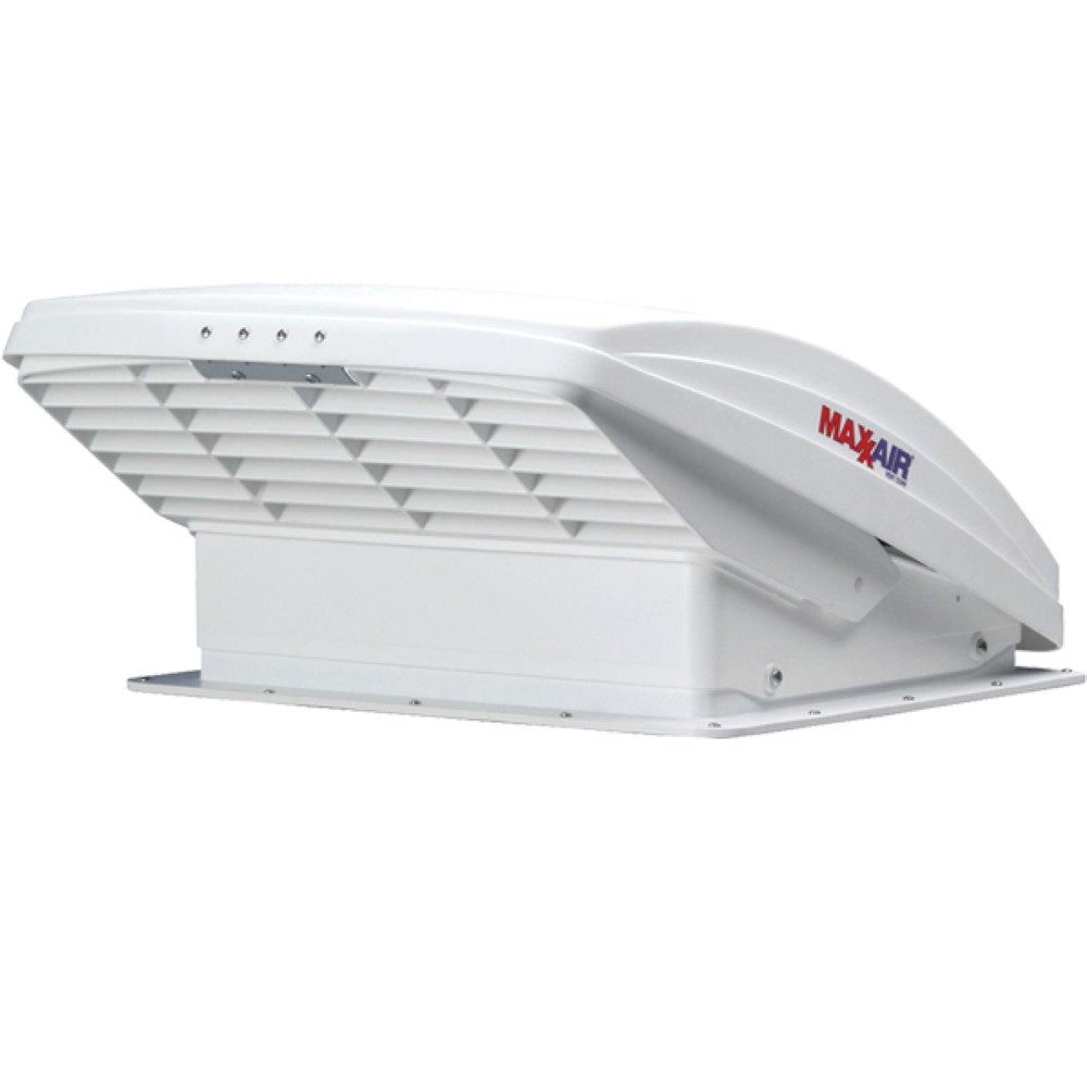 Maxxair Dachfenster MAXXFAN Deluxe Dachluke Dachhaube 40x40 cm weiß mit Ventilator