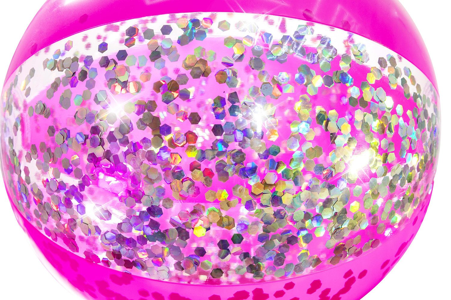 Bestway Wasserball Glitter Fusion (Packung, 1-St., Ø 28 cm), Mit Glitzer-Konfetti gefüllt