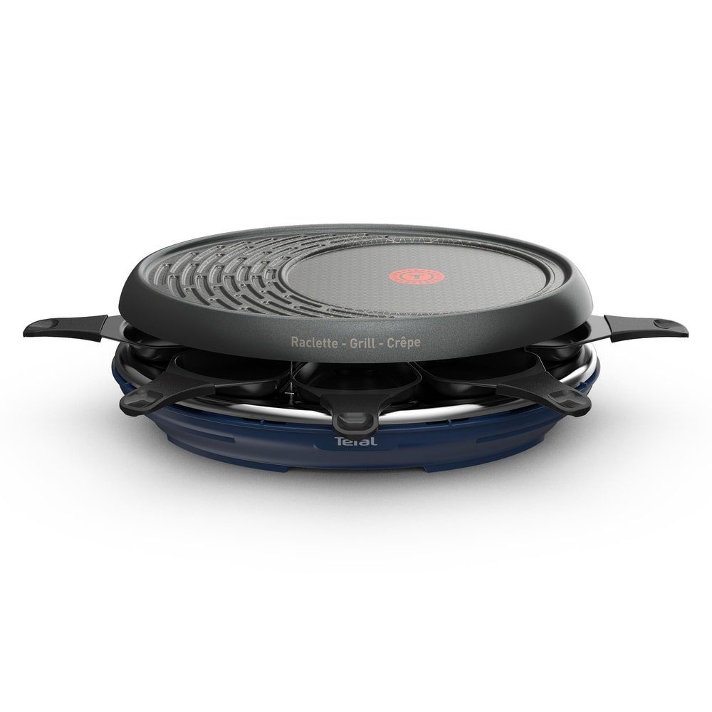 Tefal Raclette RE3104, 1050W 8 Pfännchen Antihaft-Beschichtung spülmaschinengeeignet