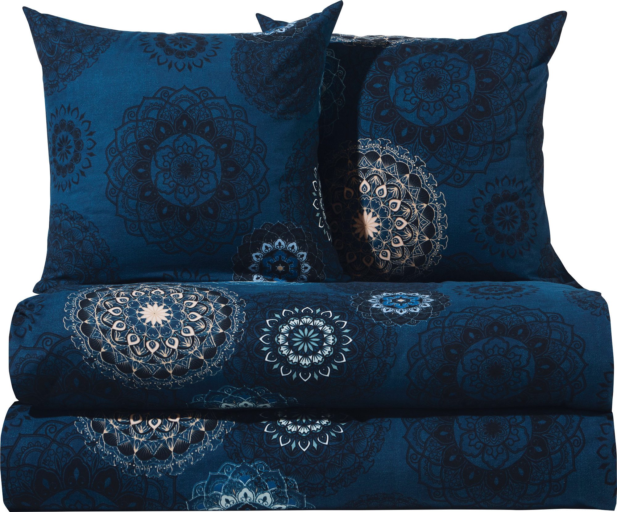 Erwin Müller Постельное белье Постельное белье Sparpaket 4-teilig, Biber, Edelflanell Ornamente