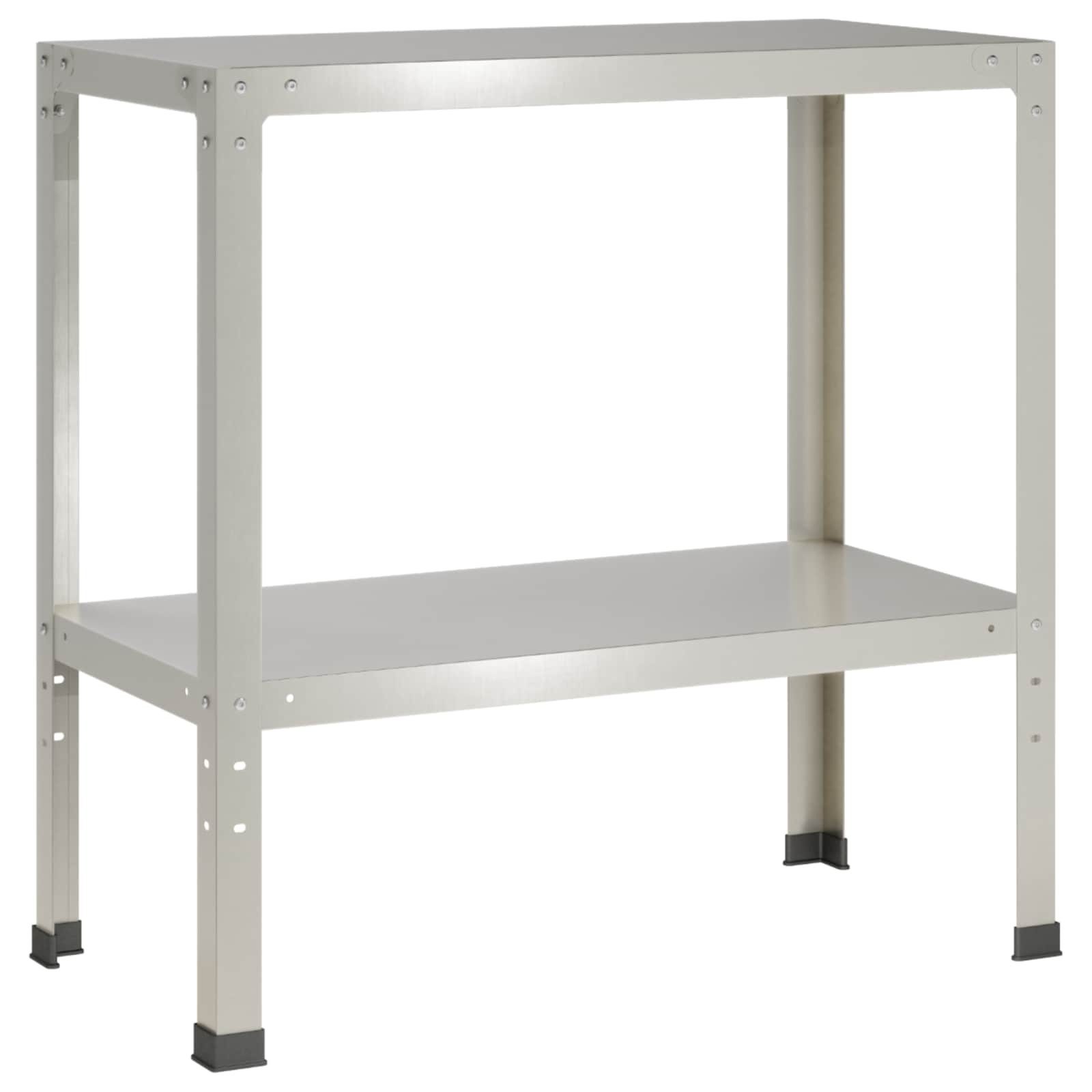 vidaXL Pflanztisch 60 x 40 x 80 cm Gartenregal Regal Pflanztisch 60x40x80 cm Edelstahl Si