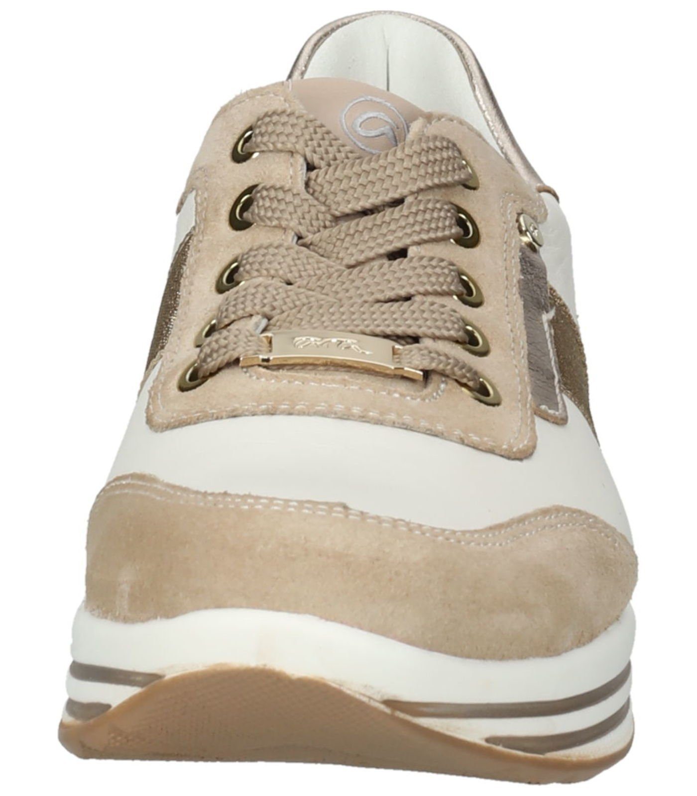 Ara Leder/Textil sand/cream/platin Sneaker Sneaker