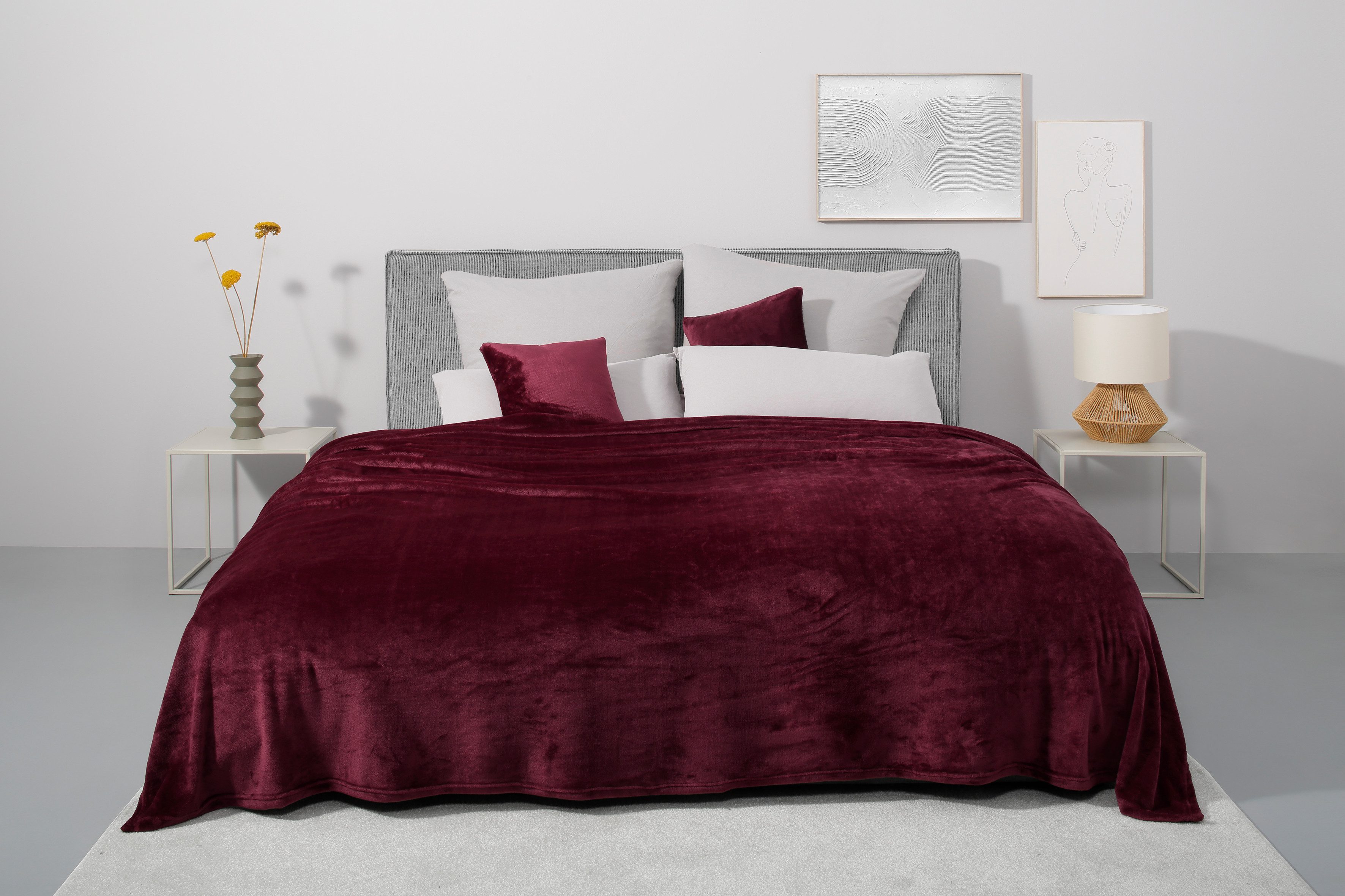 OTTO home Tagesdecke Desner3, Soft-Touch-Oberfläche, viele Farben erhältlich, Decke ab 140x210 cm