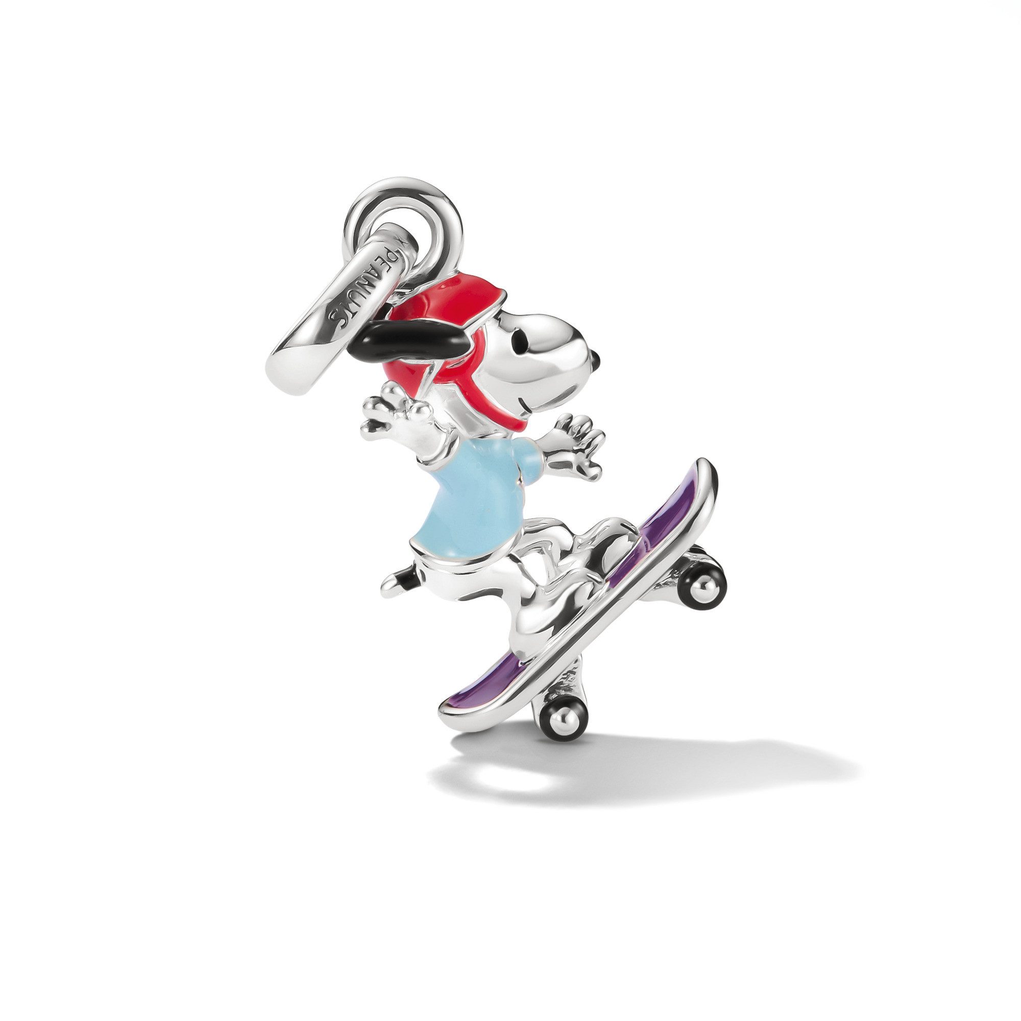 THOMAS SABO Charm-Einhänger THOMAS SABO x Peanuts Snoopy auf dem Skateboard Charm - Connect, Emaille