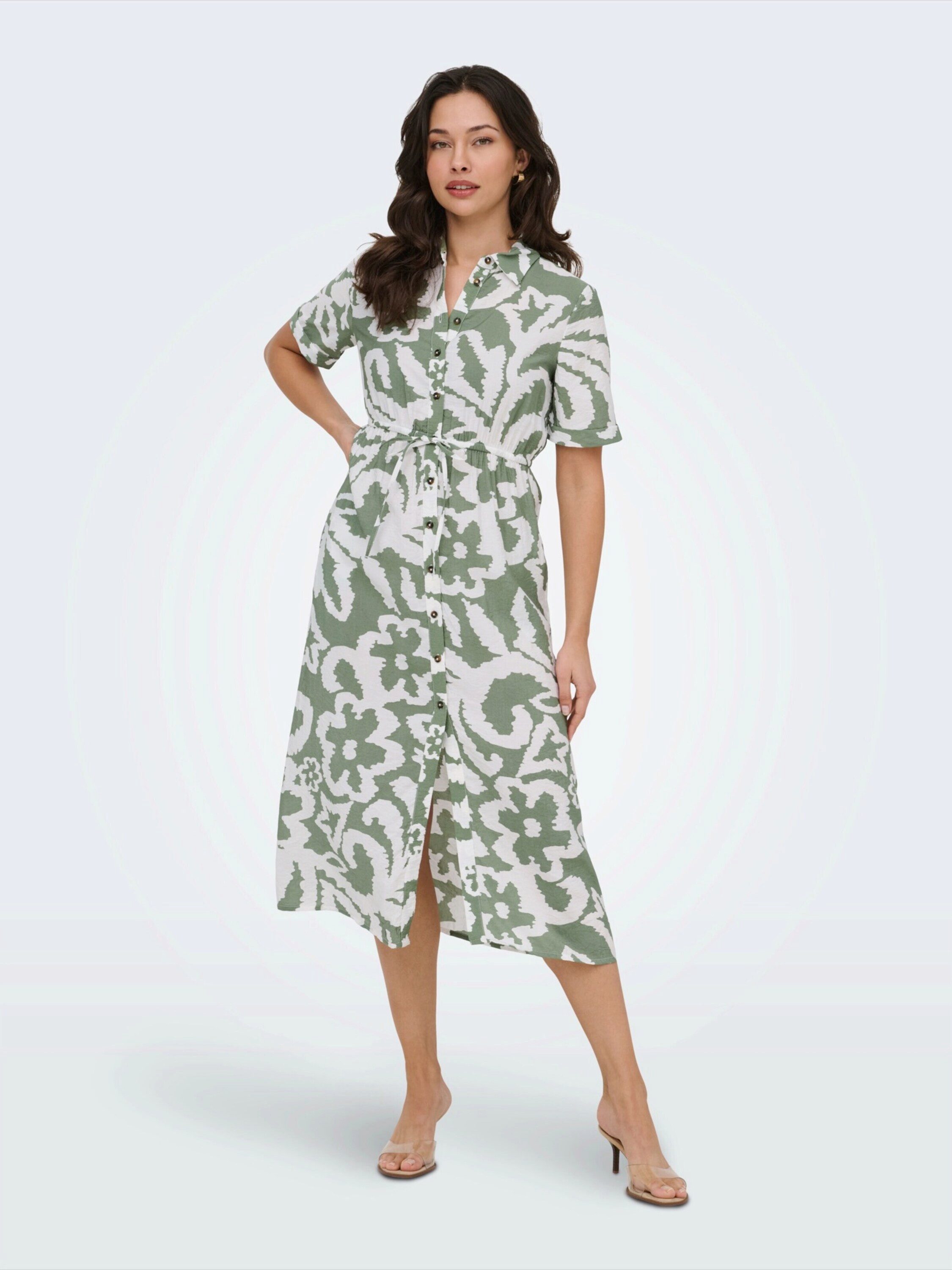 ONLY Blusenkleid ONLPERI (1-tlg) Drapiert/gerafft