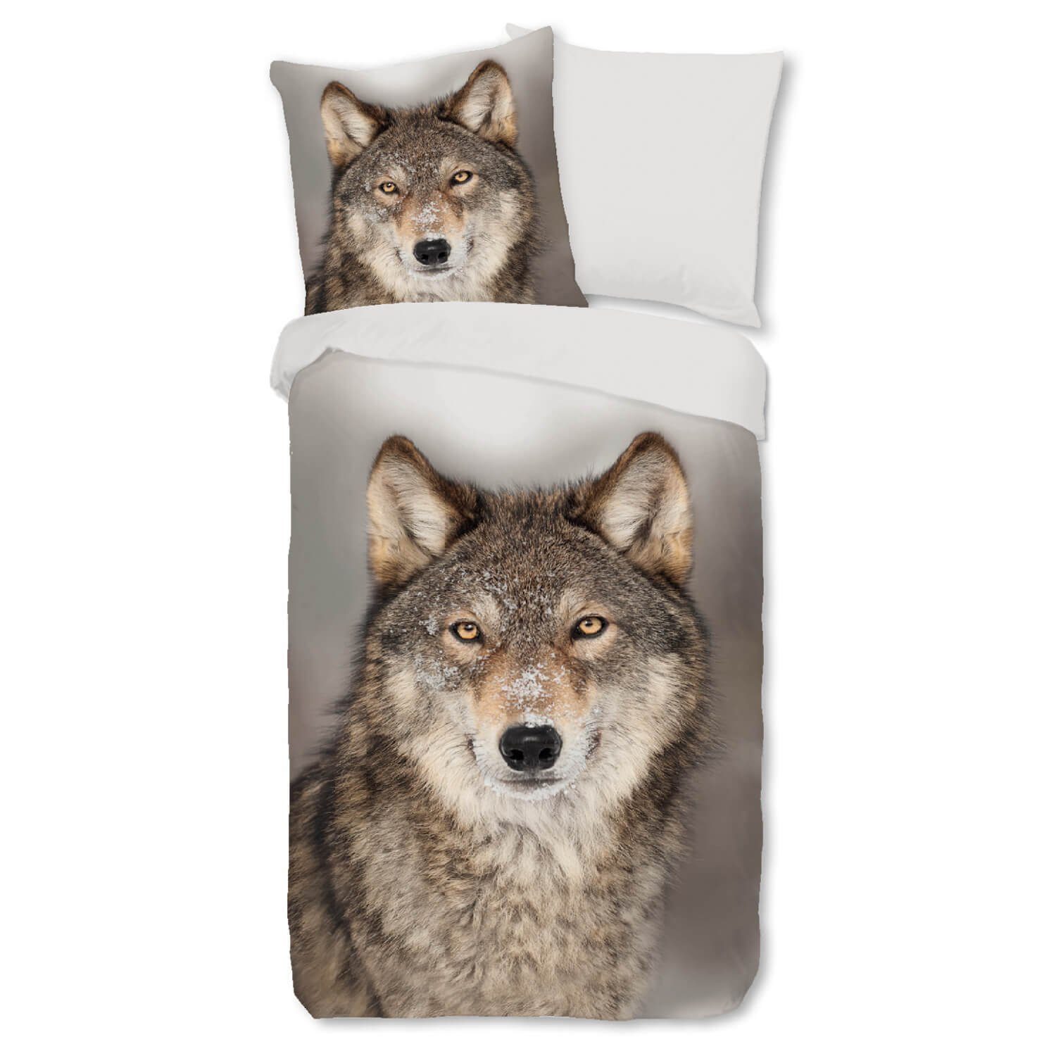 ESPiCO Bettwäsche Wolf Grau, Renforcé, 2 günstig online kaufen