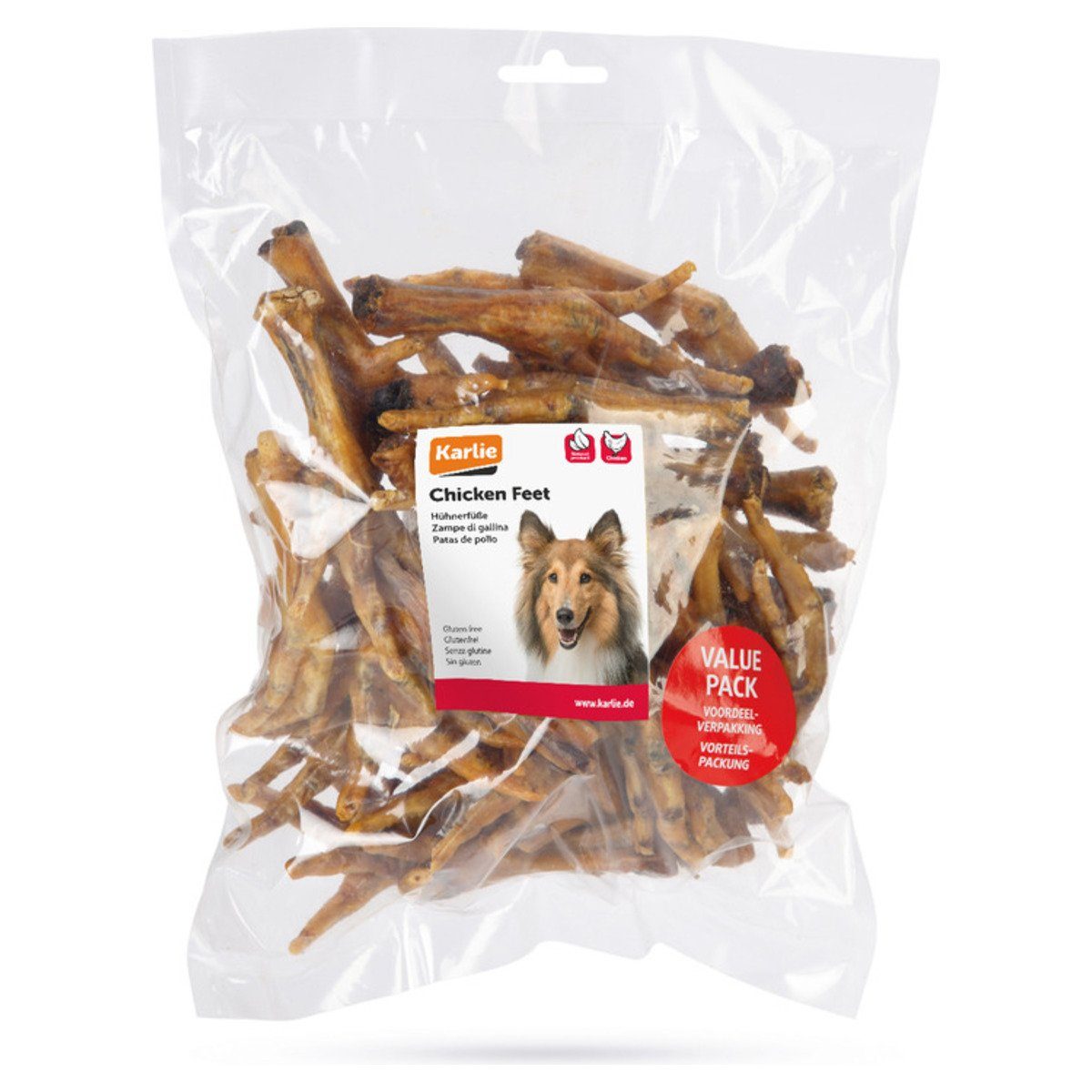 Karlie Hühnerfüße 500 g, Snack für: Hund