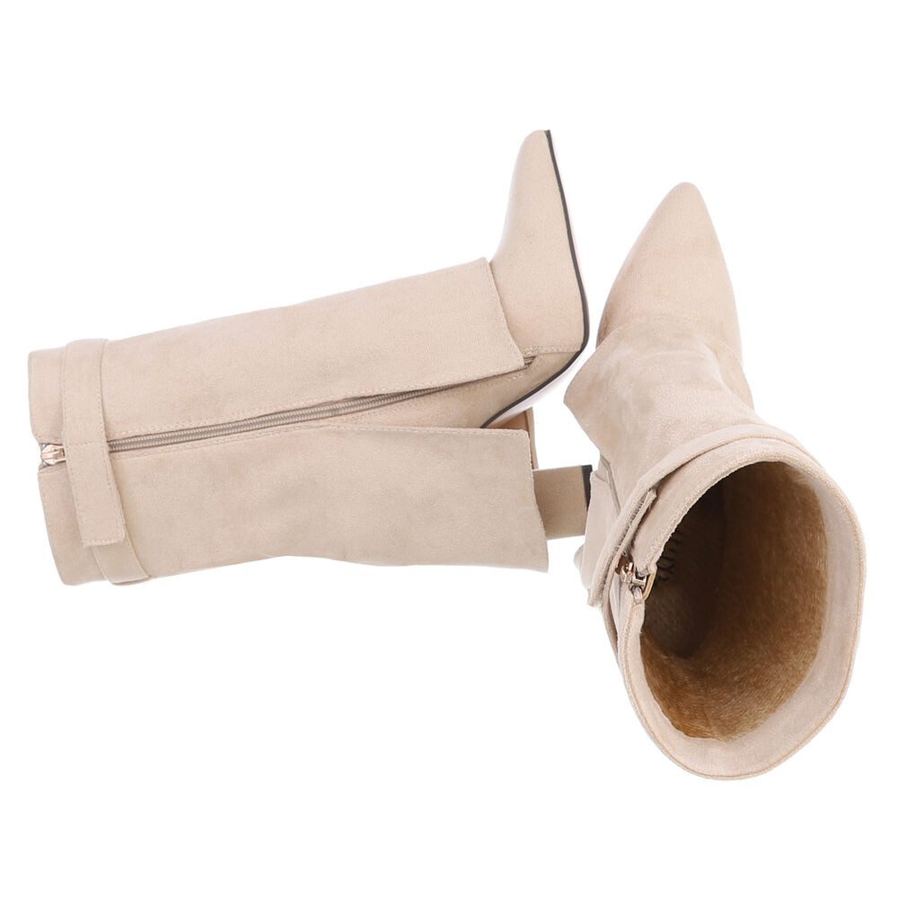 Ital-Design Modische Stiefeletten mit hohem Schaft günstig online kaufen
