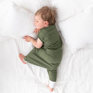 Schlummersack Kinderschlafsack, Musselin Schlafsack mit Füßen, 0.5 Tog OEKO-TEX zertifiziert