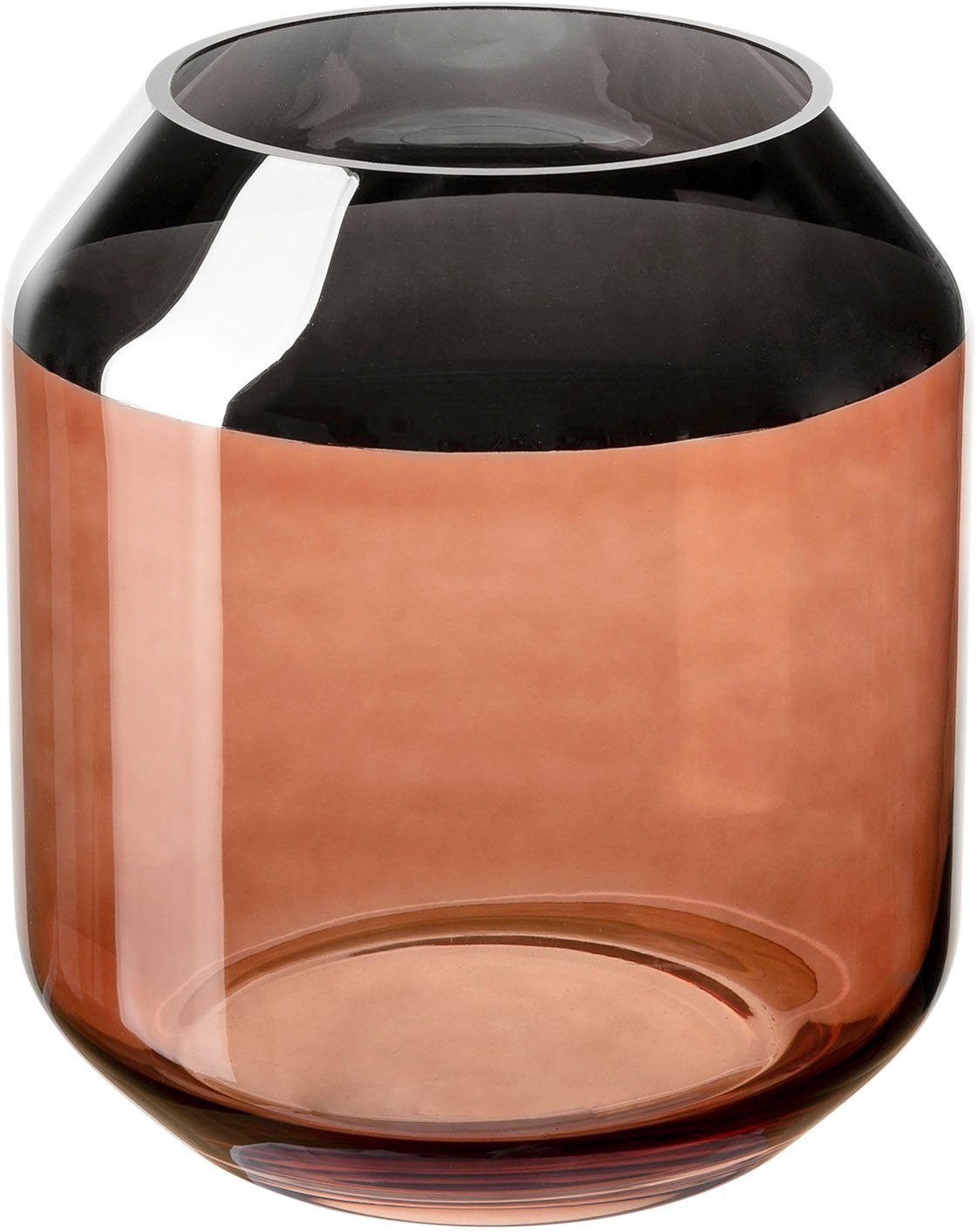 Kerzenhalter SMILLA Glas (1 mundgeblasenem Teelichthalter St), Fink aus