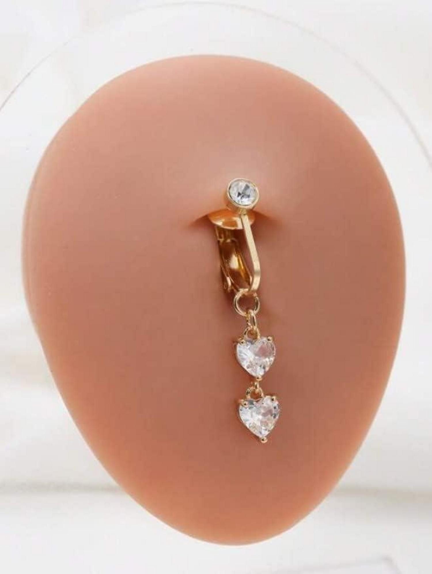 Crdifu Bauchnabelpiercing 3er Fake Bauchnabelpiercing Clips günstig online kaufen